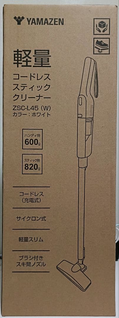 さ*や様 YAMAZEN サイクロン式スティッククリーナー ZSC-L45 ホワ