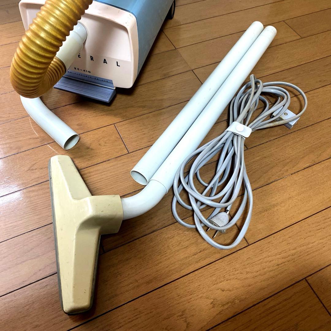 昭和レトロ 業務用掃除機 EC-410 通電/足踏み動作OK インダストリアル