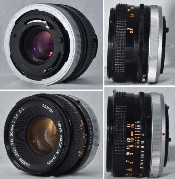 整備済 Canon AE-1 PROGRAM ブラック＋FD 50mm/f1.8