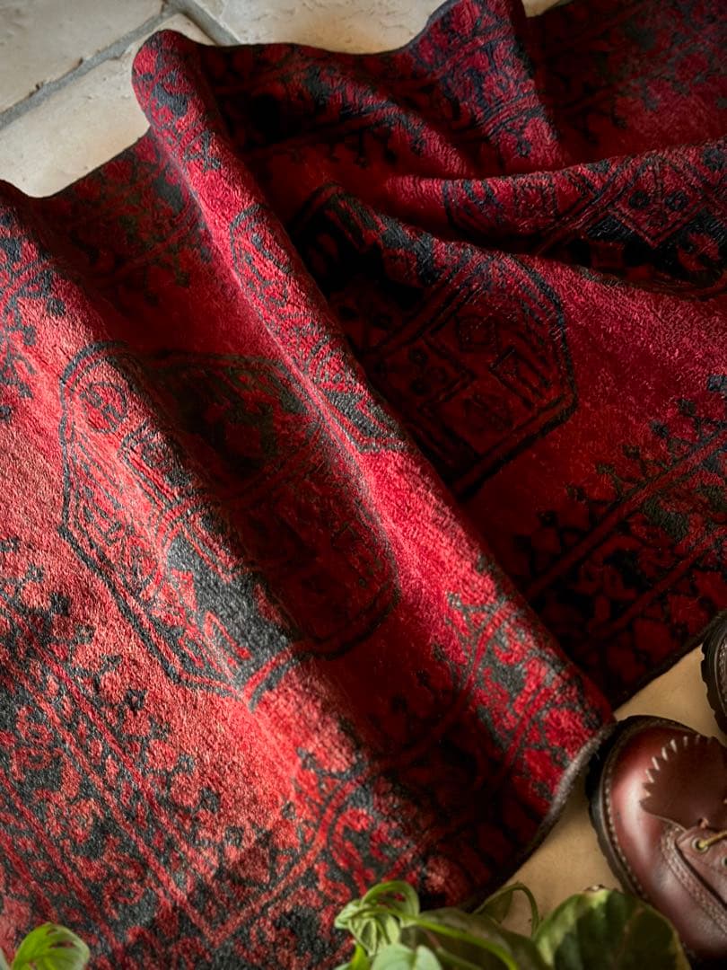 トライバルラグ　ヴィンテージラグ　アフガンラグ　トルクメン　エルサリ　手織り美品