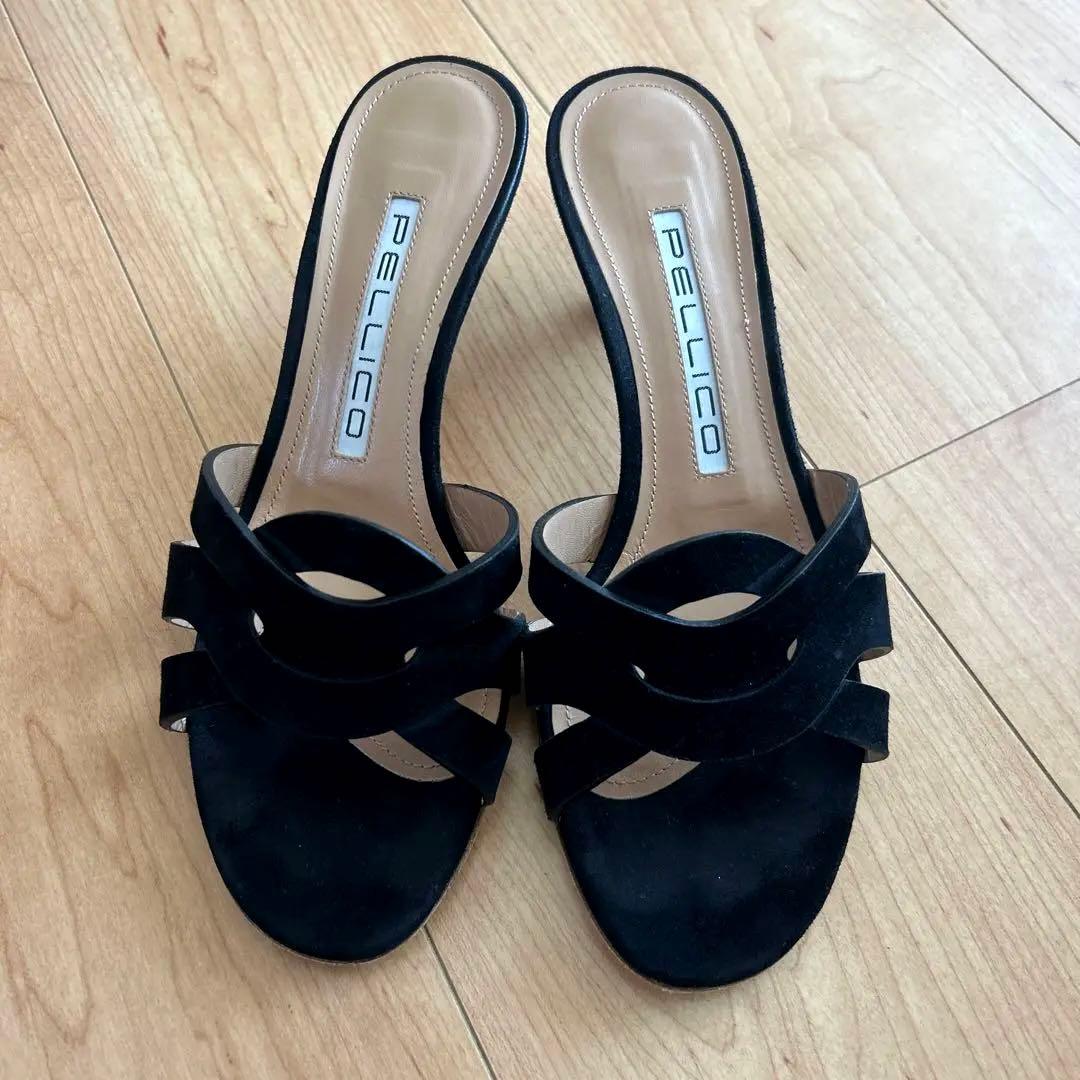 ペリーコ　PELLICO ミュール　ブラックスエード