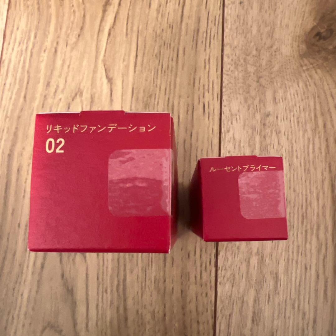 inoui リキッドファンデーション 02 & ルーセントプライマーセット