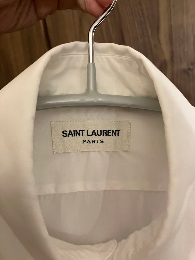 サンローラン　白シャツ　ドレスシャツ