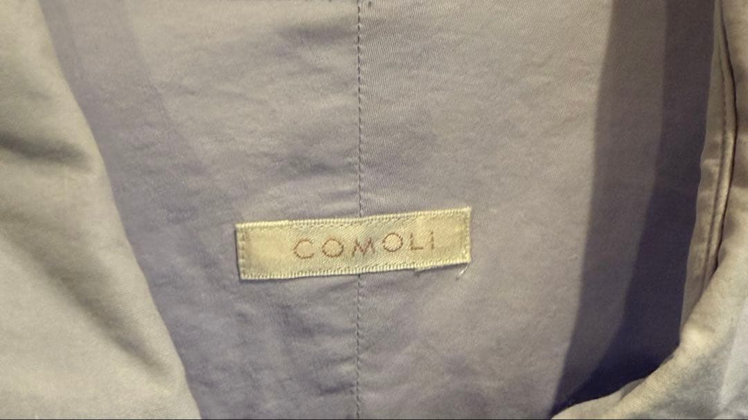 COMOLI コモリシャツ(X01-02001) サックス