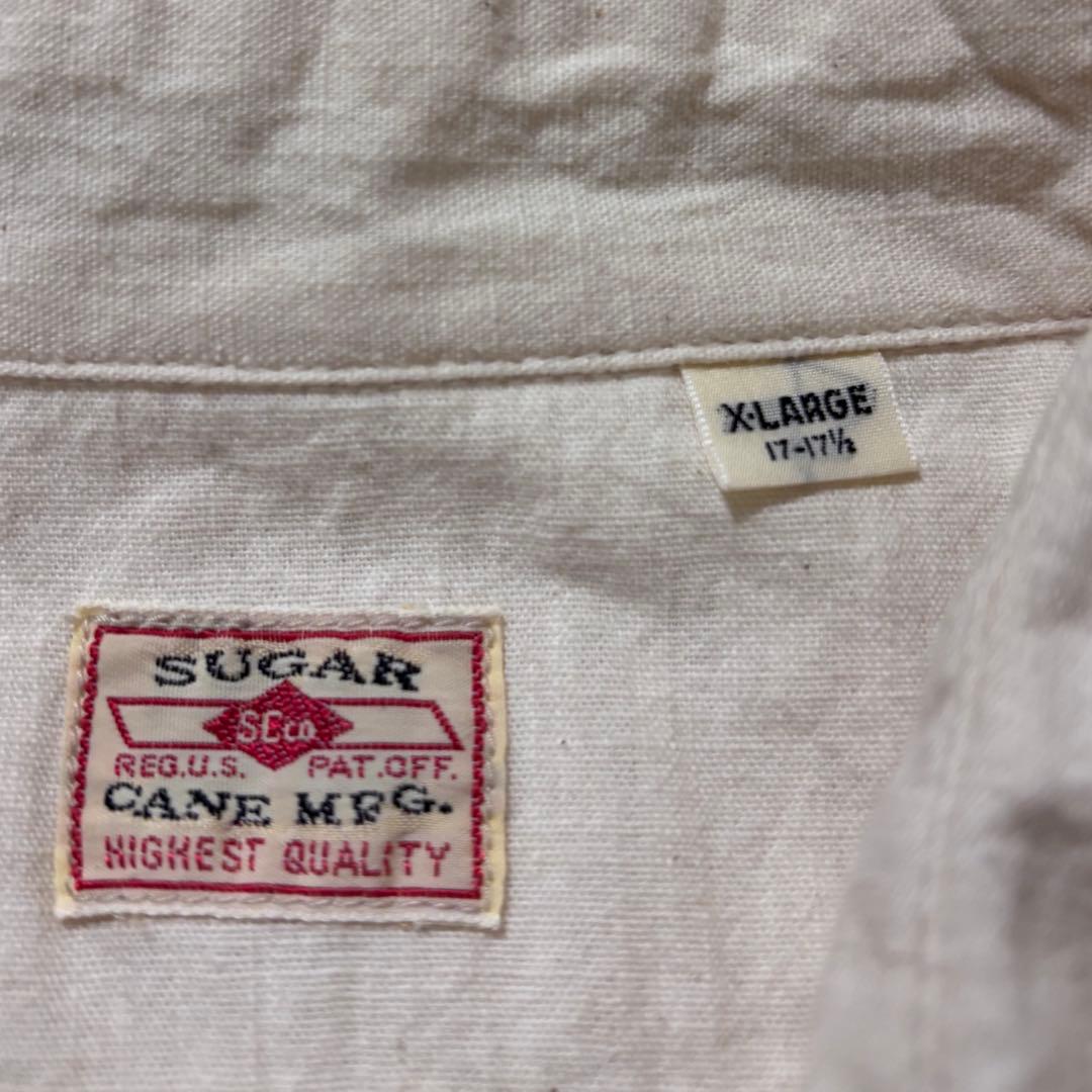 美品　日本製　XLサイズ　Sugar Cane 長袖　シャンブレー　ワークシャツ