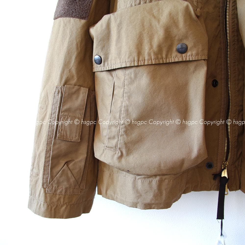 ディーゼル マルチポケット オーバーサイズ M65ブルゾン ミリタリージャケット