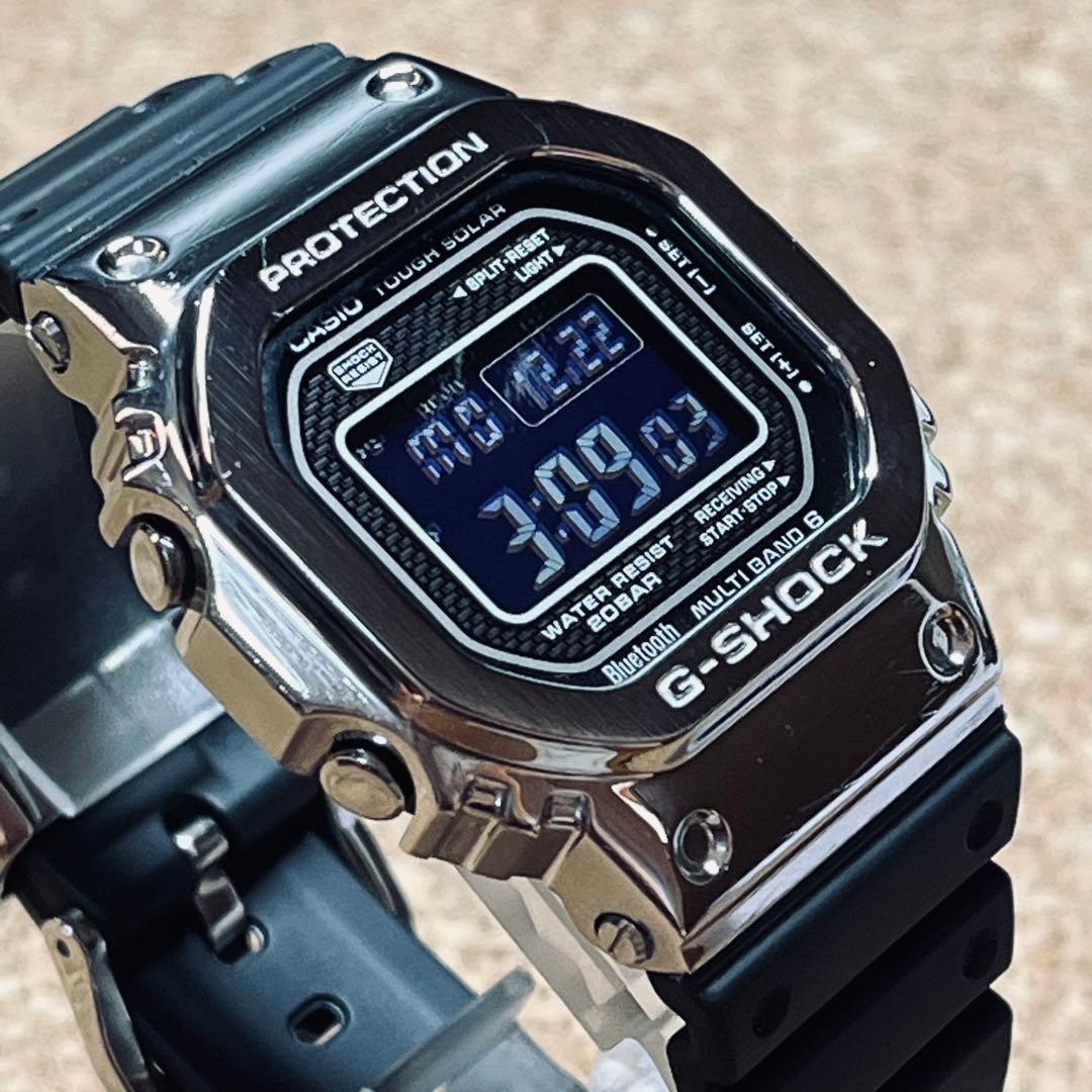 カシオGーSHOCK/GMWーB5000ー 1JF電波ソーラー／メタルカバード