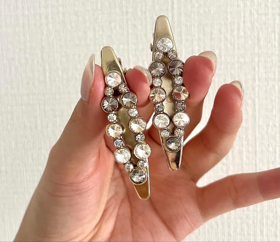 acca アッカ ベリー アーモンドクリップ グレージュ 2点セット