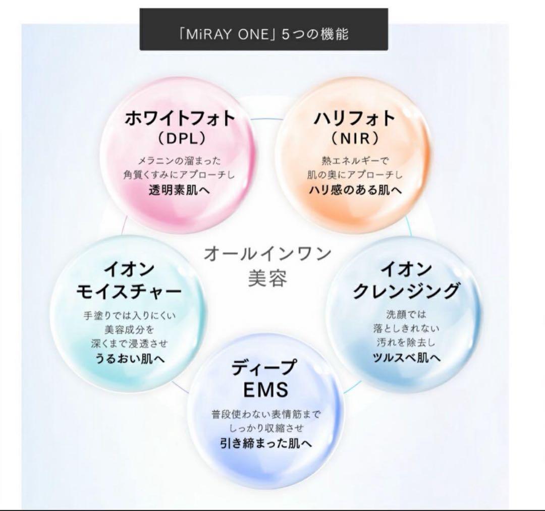 新品未使用　美顔器 マイトレックスMYTREX MiRAY ONE ホワイト