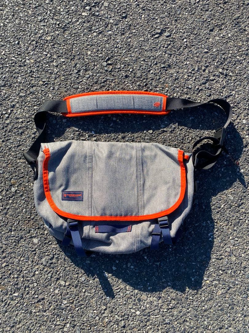 Timbuk2メッセンジャーバッグ Sサイズ グレー×オレンジ ショルダーバッグ