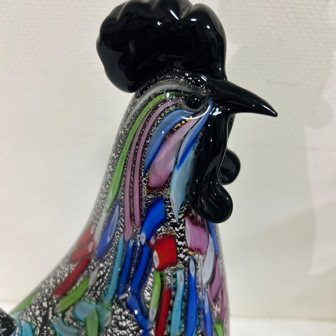 MURANO Formia ムラーノ　ヴェネチアン　鶏　美術品　工芸　イタリア製