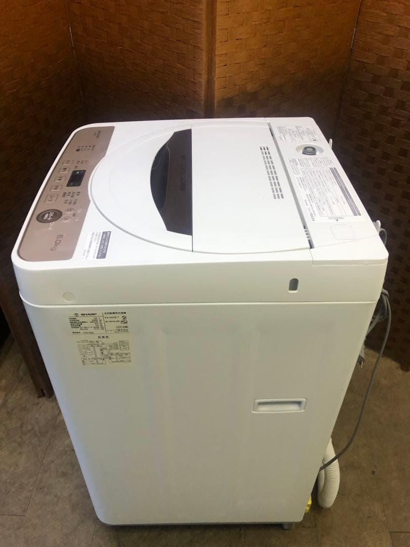 Z026 SHARP 2021年 6￼K 洗濯機 ES-GE6E-T