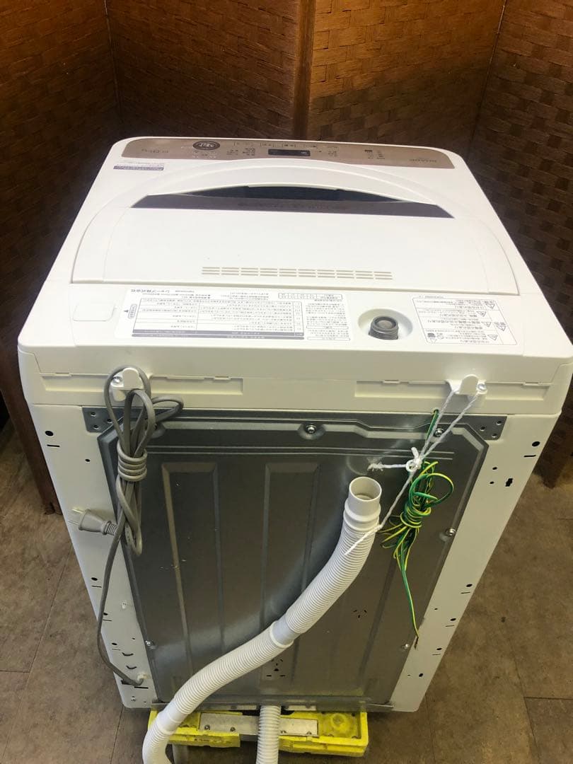 Z026 SHARP 2021年 6￼K 洗濯機 ES-GE6E-T