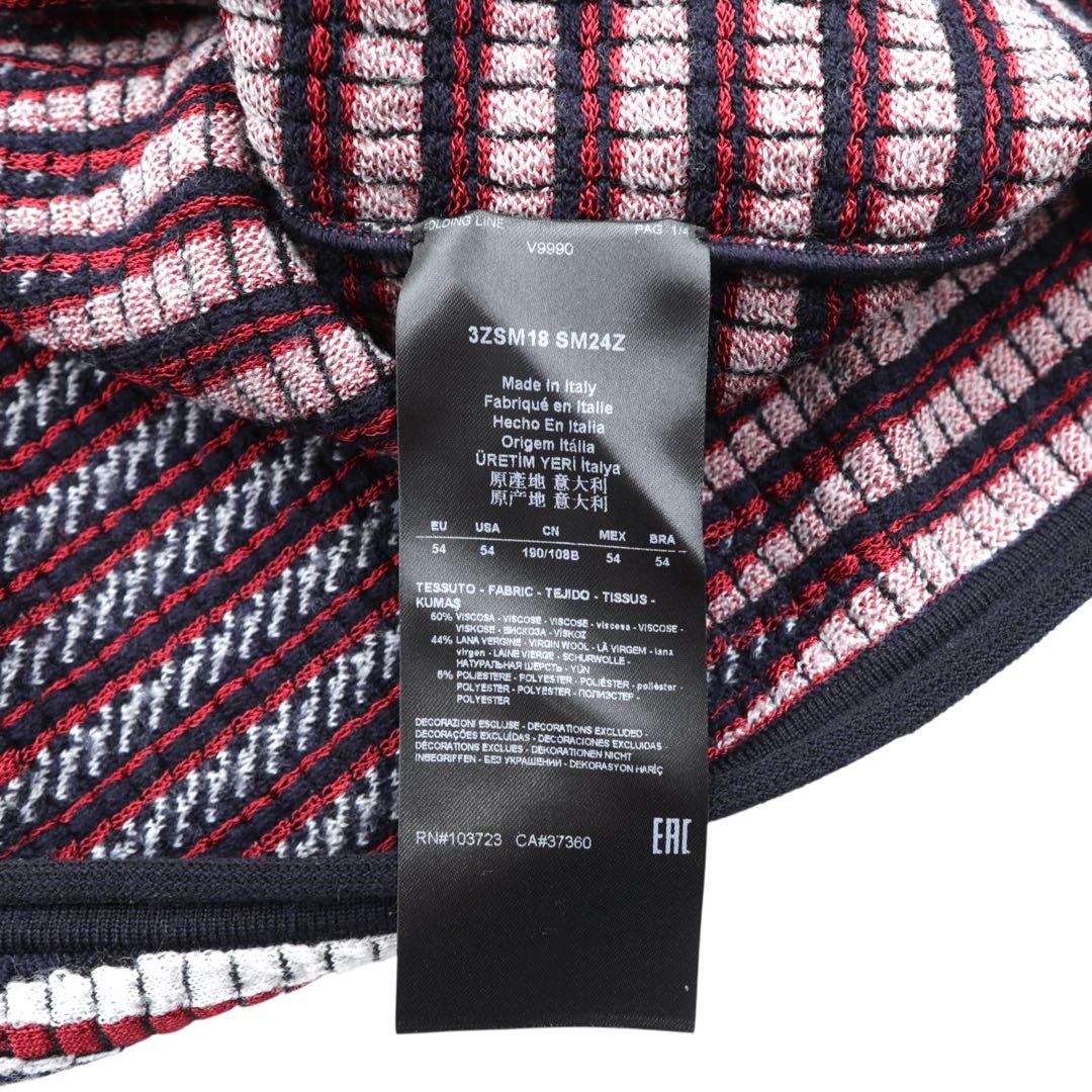 【美品】ARMANI ジョルジオアルマーニ 総柄ニット XXXLサイズ相当 54