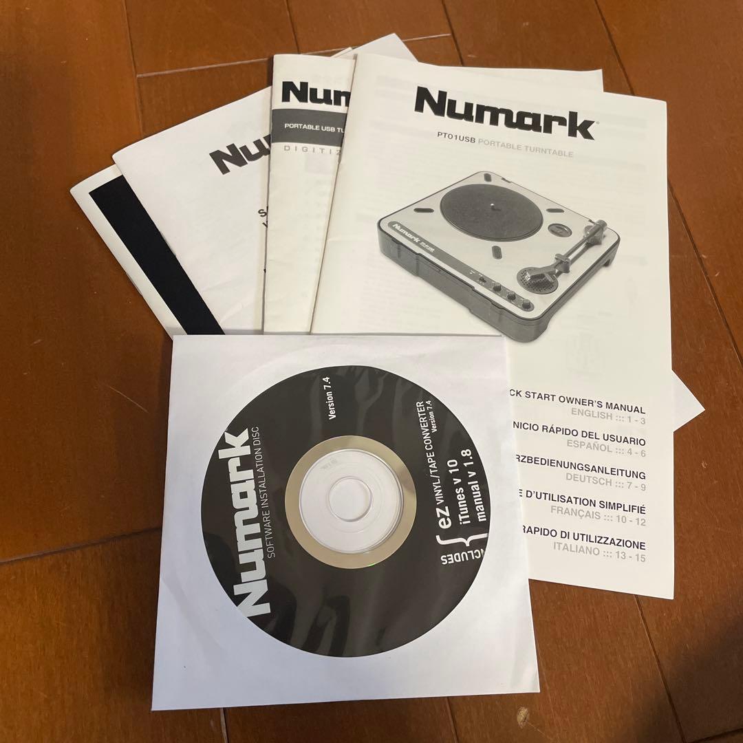 【美品】Numark PT-01USB ポータブルUSBターンテーブル