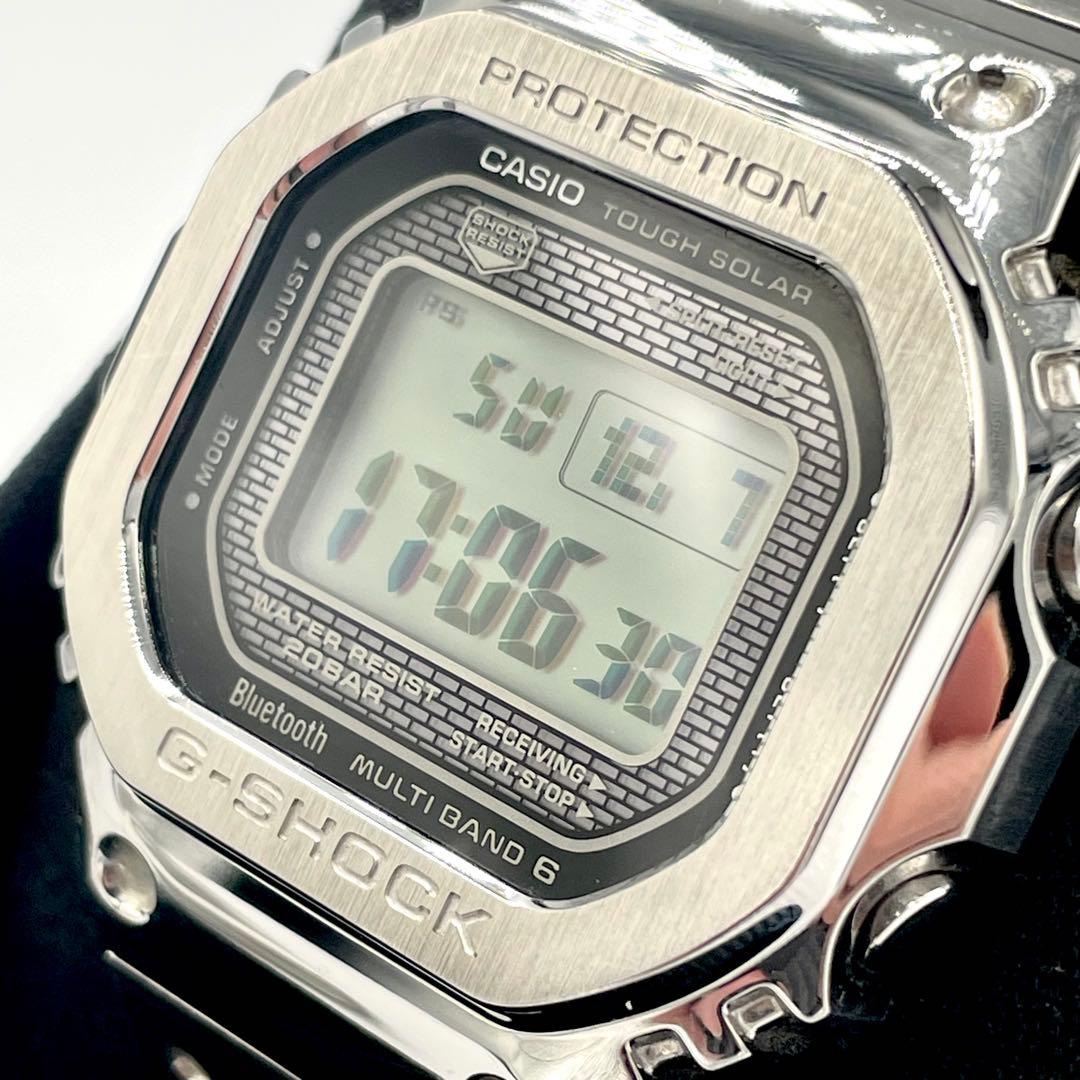 ✨極美品✨CASIO G-SHOCK フルメタル シルバー GMW-B5000D
