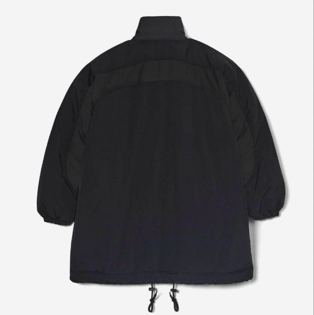 ジャケット・アウター ENNOY PADDED NYLON BENCH COATBLACK/WHITE