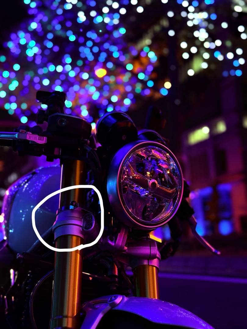 ワンオフ制作　 rninet フォーク　ウインカークランプ