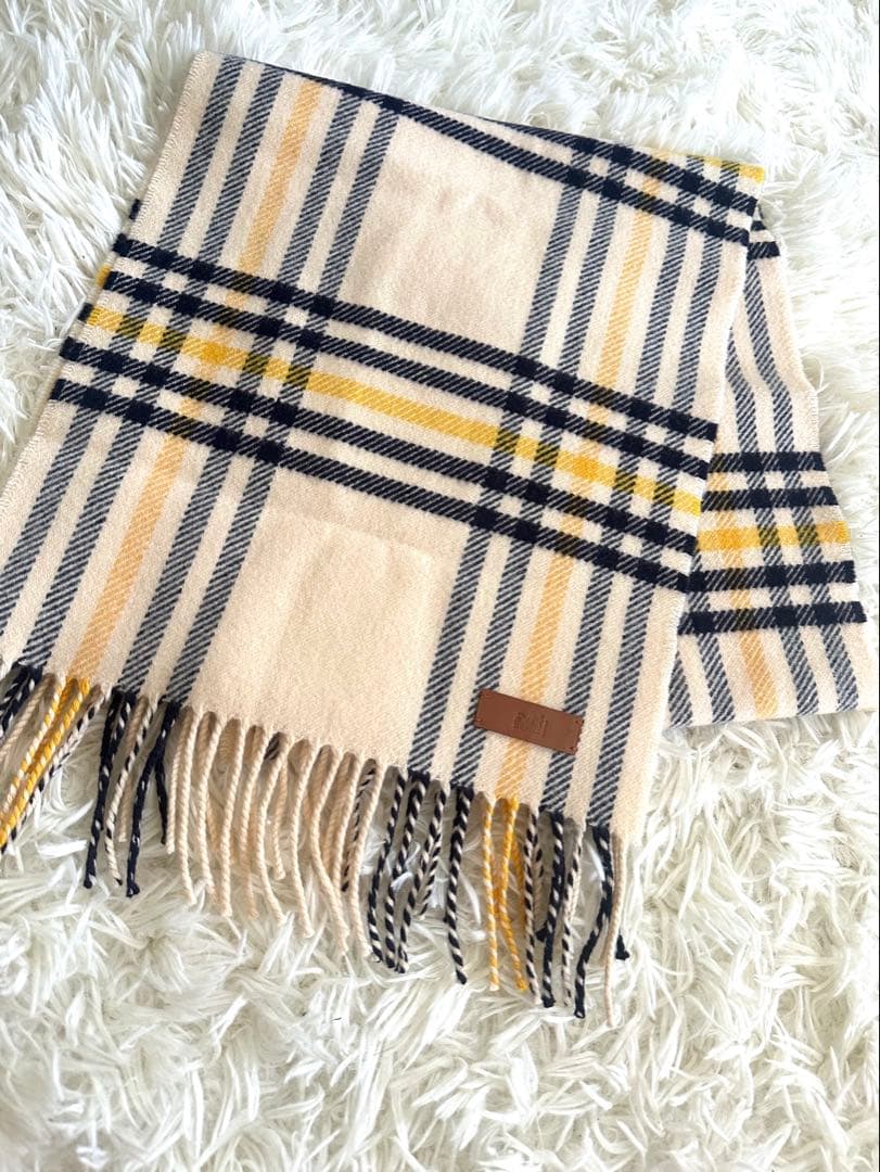 エルメスHERMES カシミヤ100% マフラー