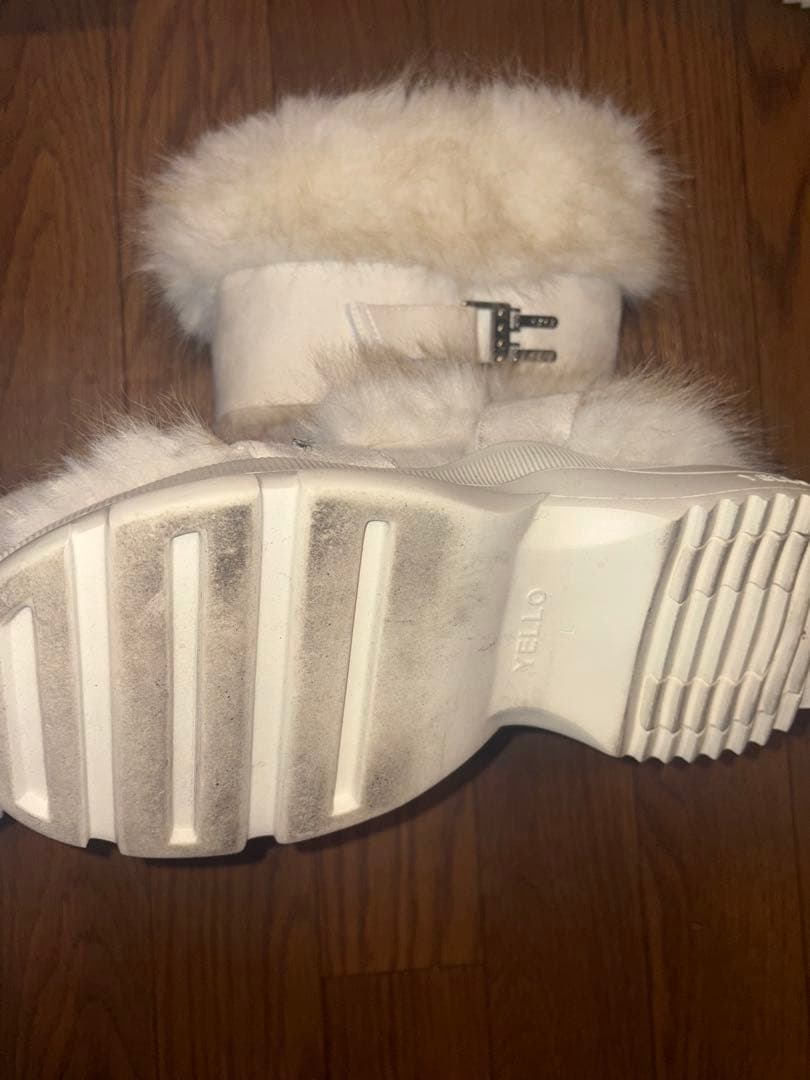 YELLO MOLO SHORT BOOTS ショートブーツ ファー 厚底