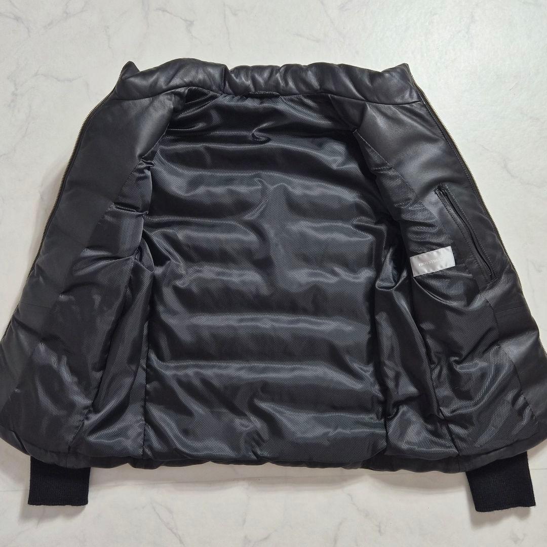【美品】ハイストリート 羊革 ダウンジャケット ブラック M