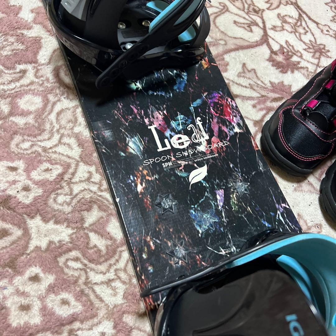 美品 子供用スノーボード 120cm ブーツ 21cm 3点セット 22-23