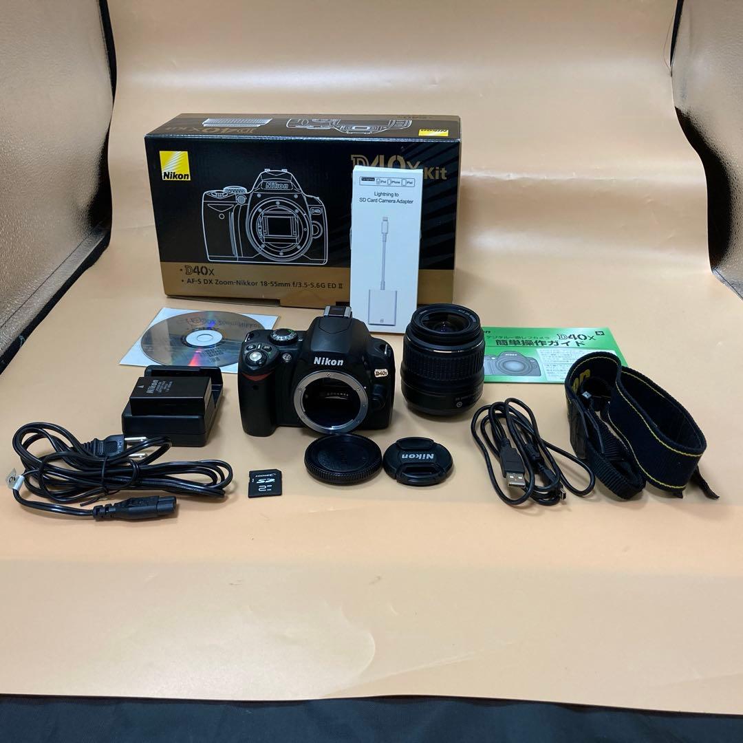 ◆スマホ転送OK◆Nikon D40X 18-55mmレンズ付き SDカード付き