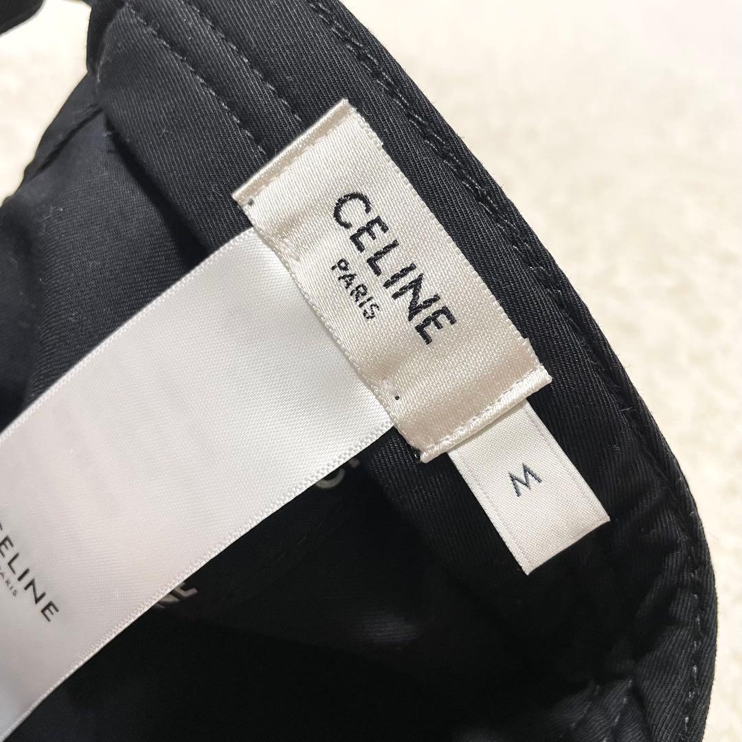 P*☾様 CELINE セリーヌ トリオンフ コットン ベースボールキャップ ブ