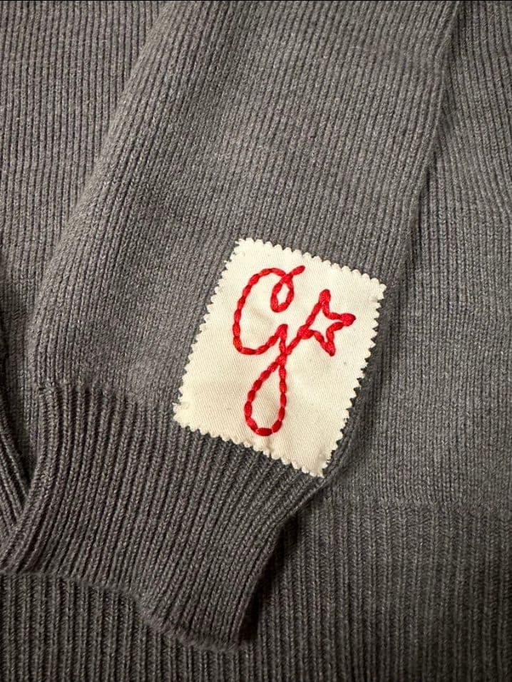 GOLDEN /ゴールデングース LOGO ニット ロゴ グレー