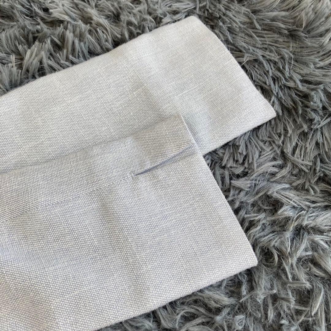 【美品】 ORIHICA RHYME ノーカラーパンツスーツ セットアップ XS