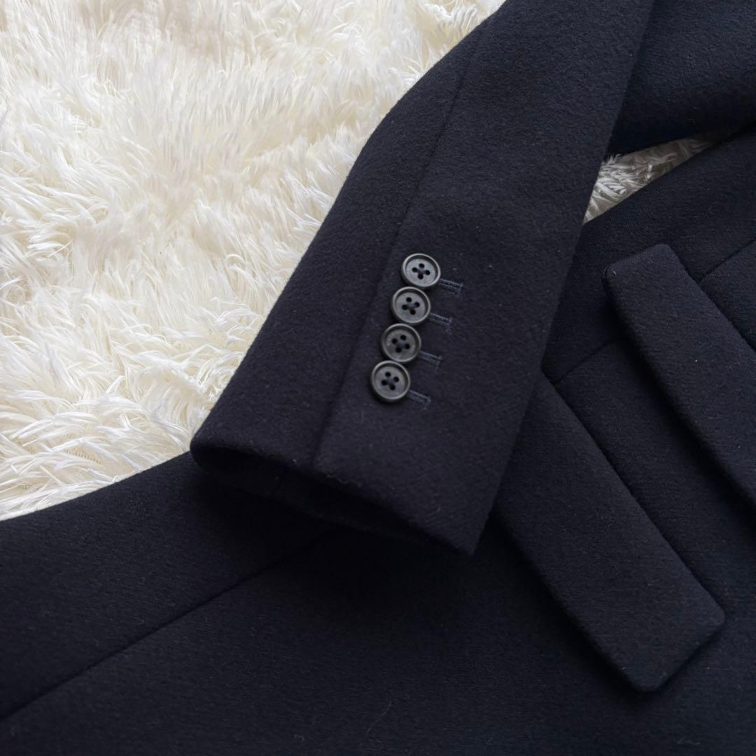 【大人気】マッキントッシュフィロソフィー☆チェスターコート ネイビー ウール M