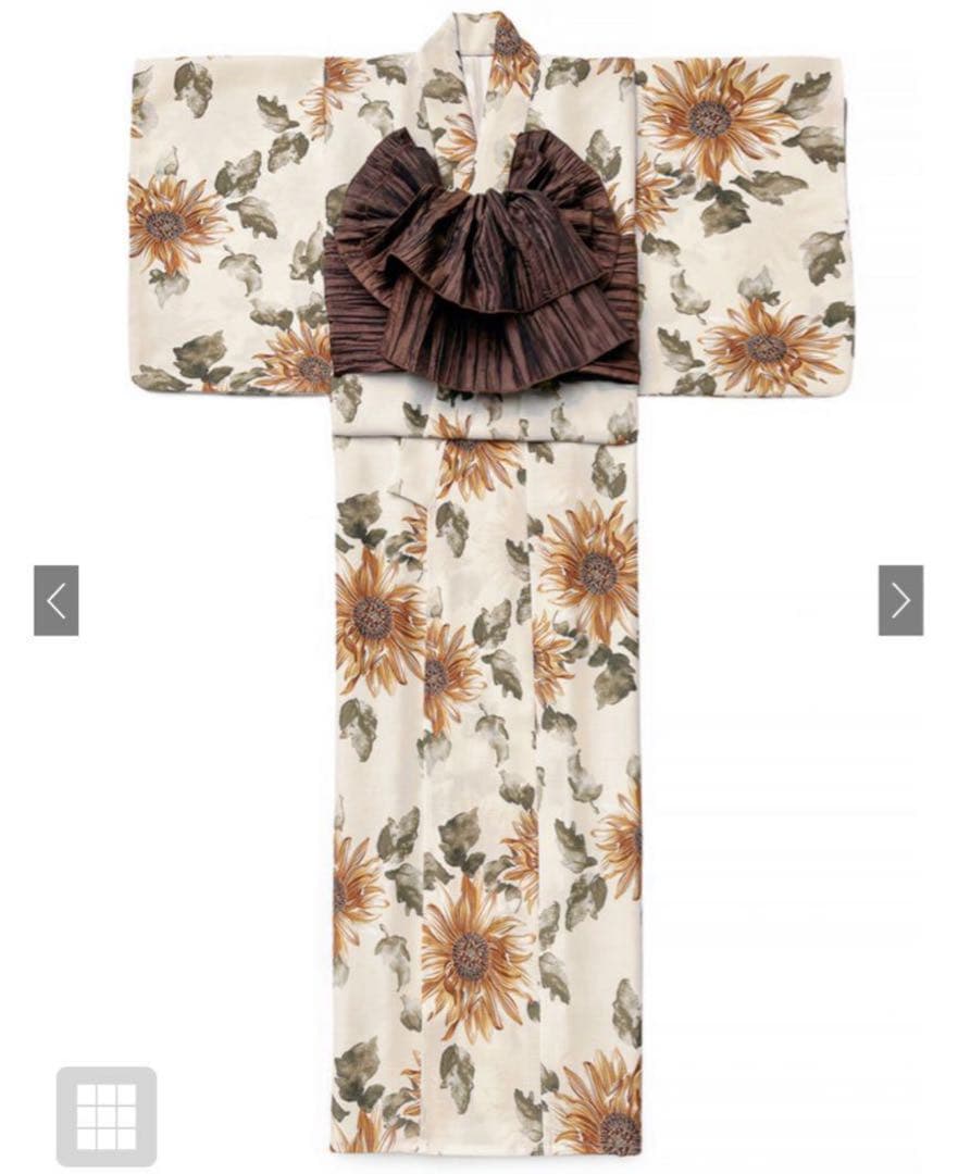 まとめ ひまわり浴衣セット 2点　はかめ様