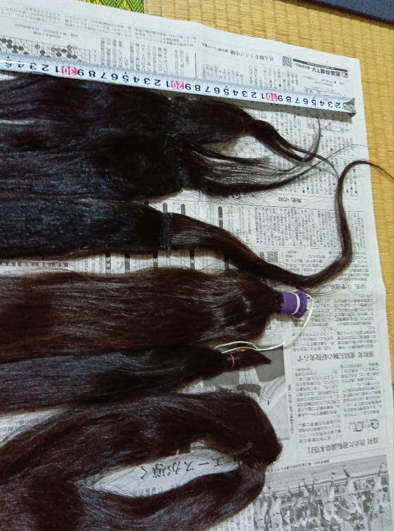 日本髪　地毛結　かもじ　人毛　5種類　花嫁　成人式