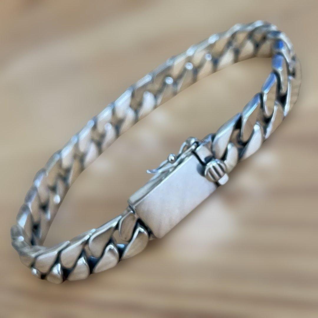 喜平チェーン シルバー925 ブレスレット10mm×20cm