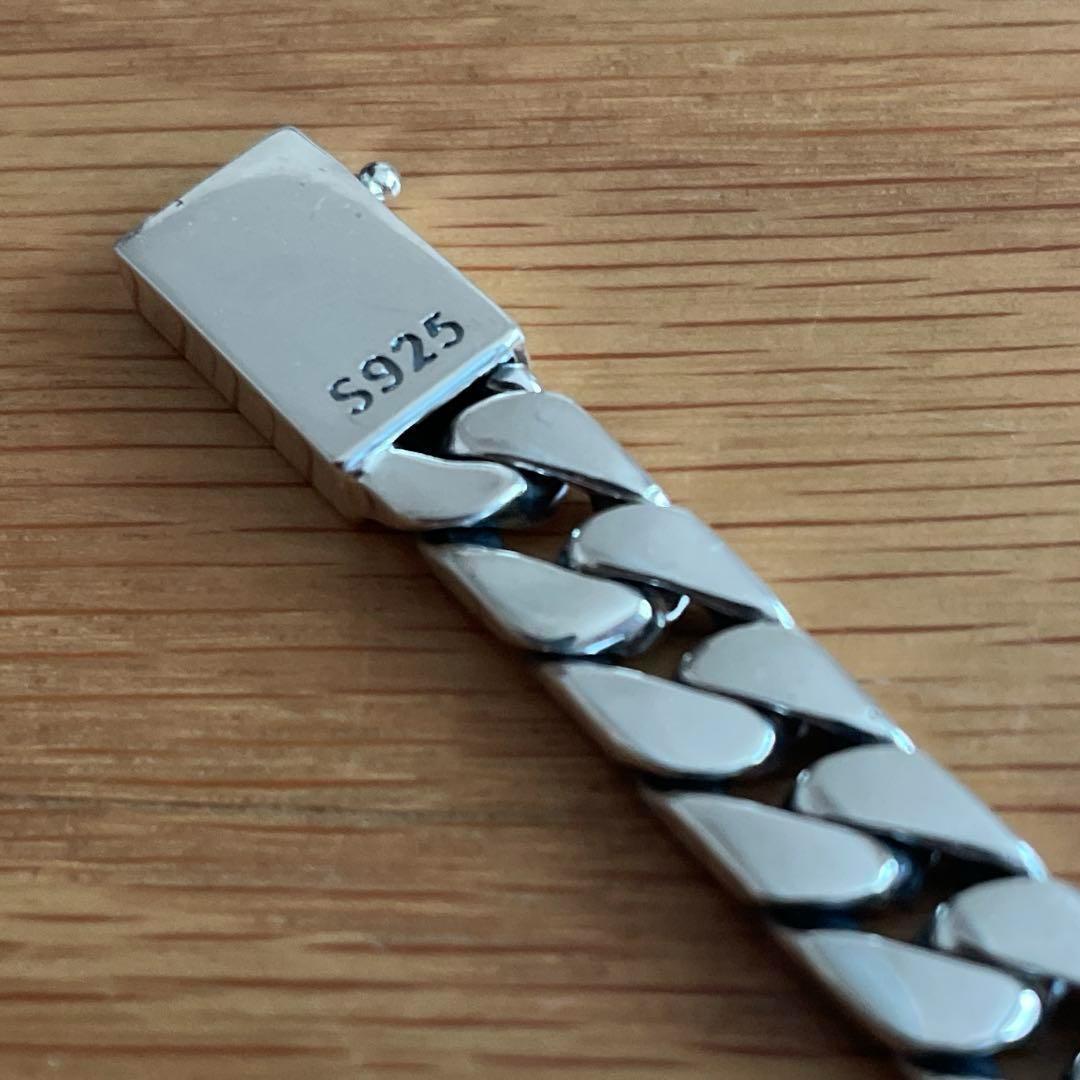 喜平チェーン シルバー925 ブレスレット10mm×20cm