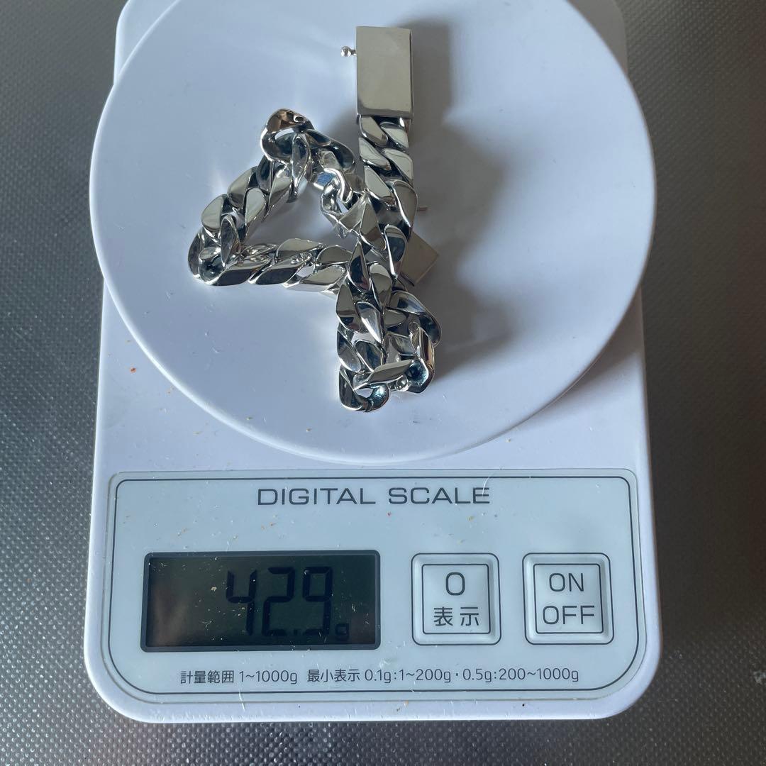 喜平チェーン シルバー925 ブレスレット10mm×20cm