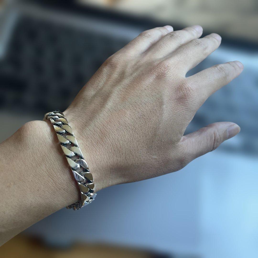 喜平チェーン シルバー925 ブレスレット10mm×20cm