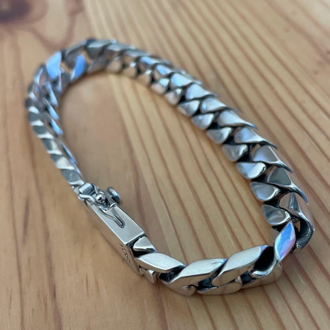 喜平チェーン シルバー925 ブレスレット10mm×20cm