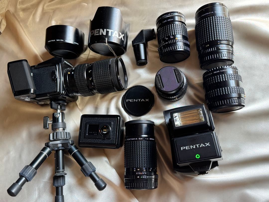 Sナリア PENTAX 一眼レフカメラセット レンズ4本付き