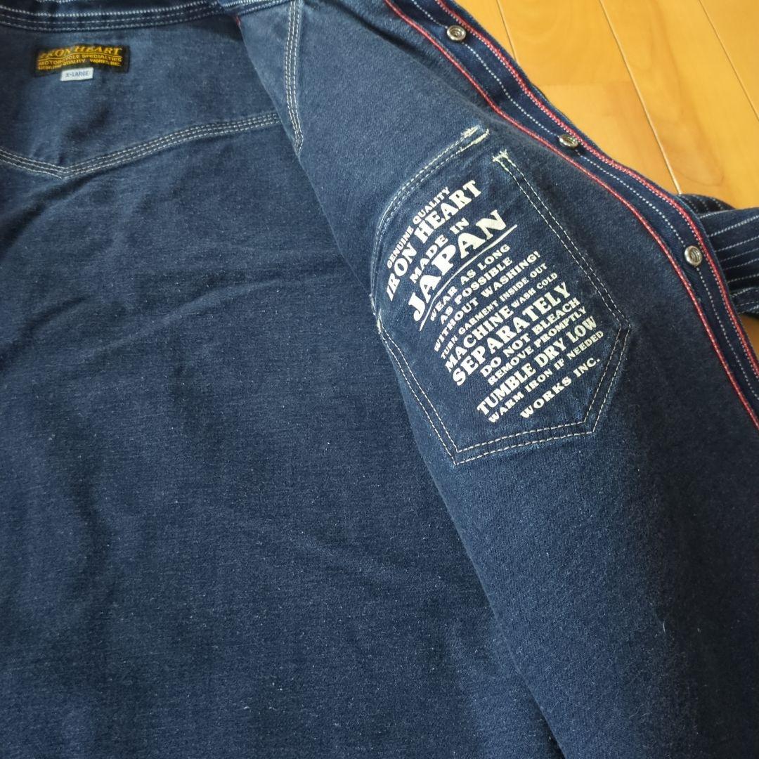 IRON HEART デニムシャツ X-LARGE ウォバッシュ