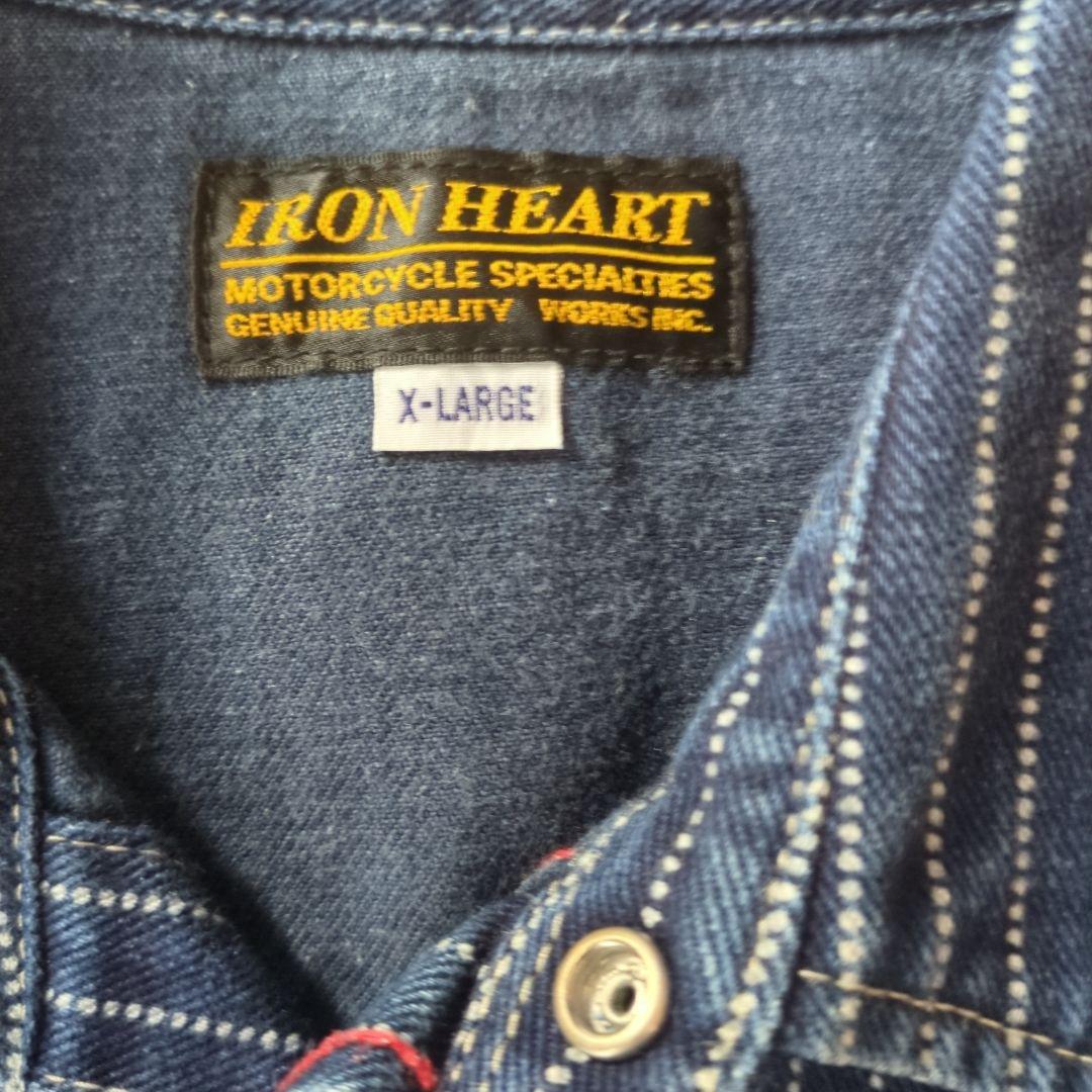 IRON HEART デニムシャツ X-LARGE ウォバッシュ