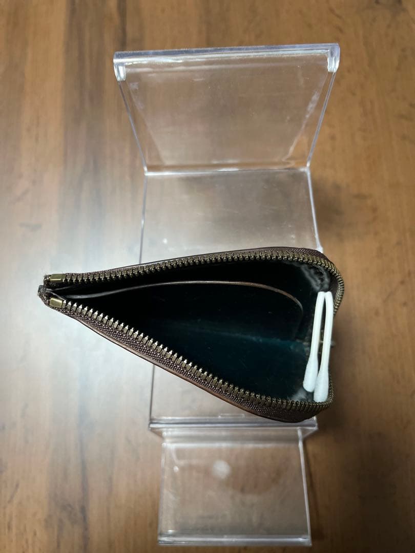 ホーウィンシェルコードバン　ケース　グリーン　スタンプ有