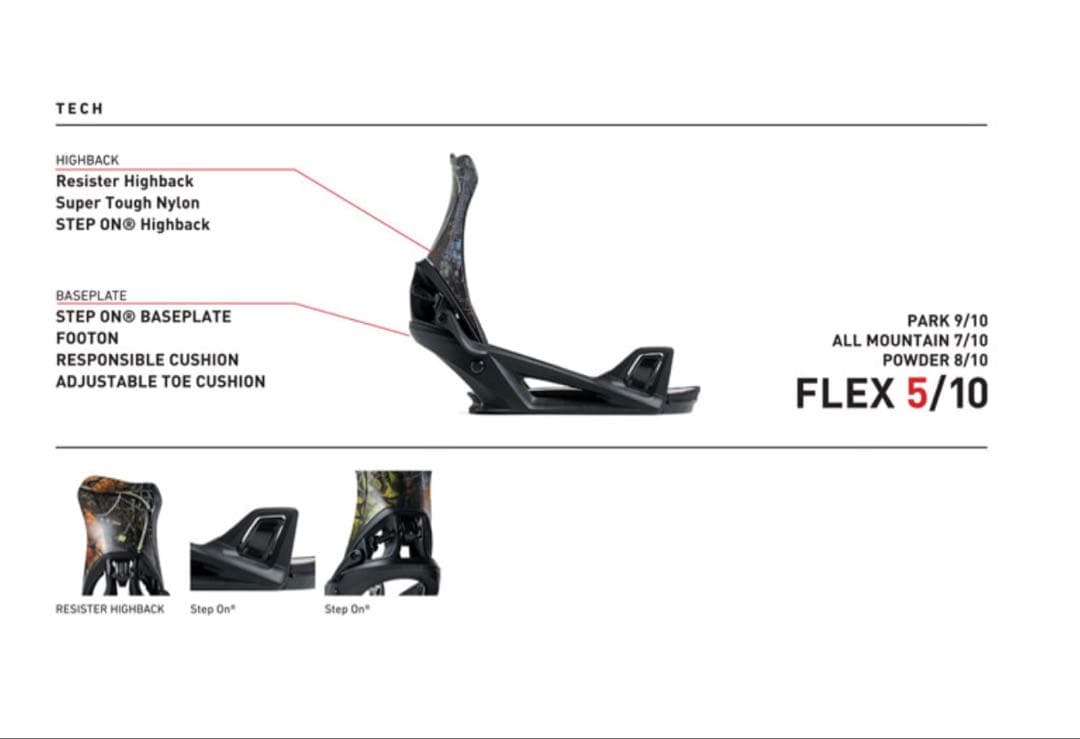 「値下げ」FLUX DS 25-26 メタリックグレー ステップオン Sサイズ