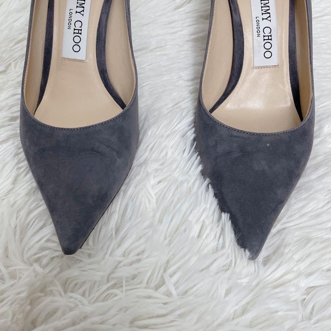 美品✨JIMMY CHOO ジミーチュウ パンプス 36 約23cm グレー