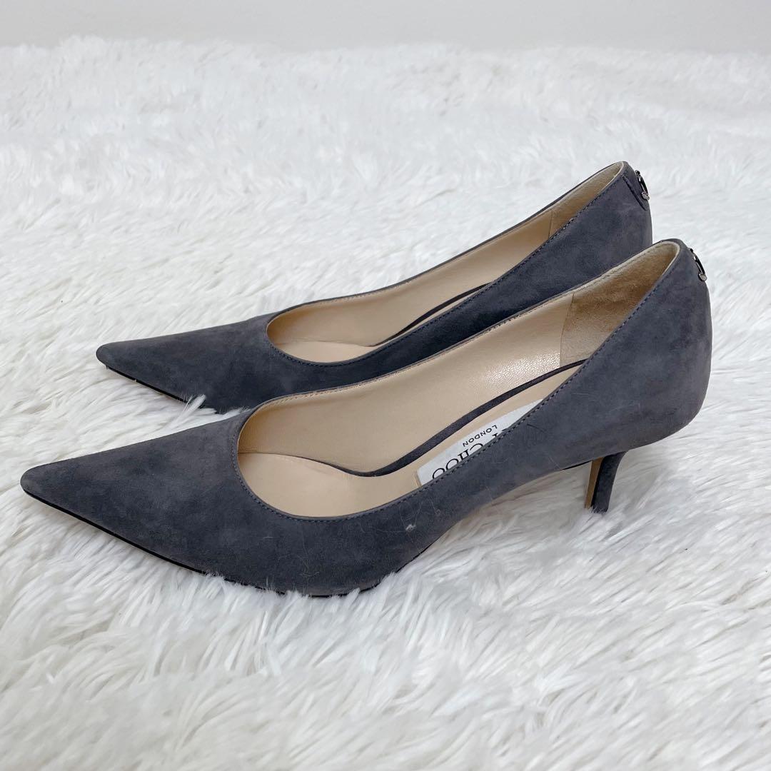 美品✨JIMMY CHOO ジミーチュウ パンプス 36 約23cm グレー