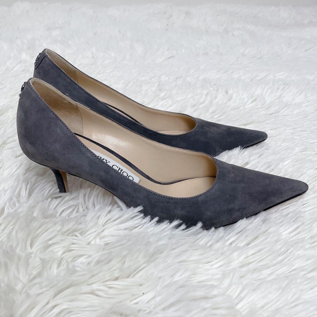 美品✨JIMMY CHOO ジミーチュウ パンプス 36 約23cm グレー