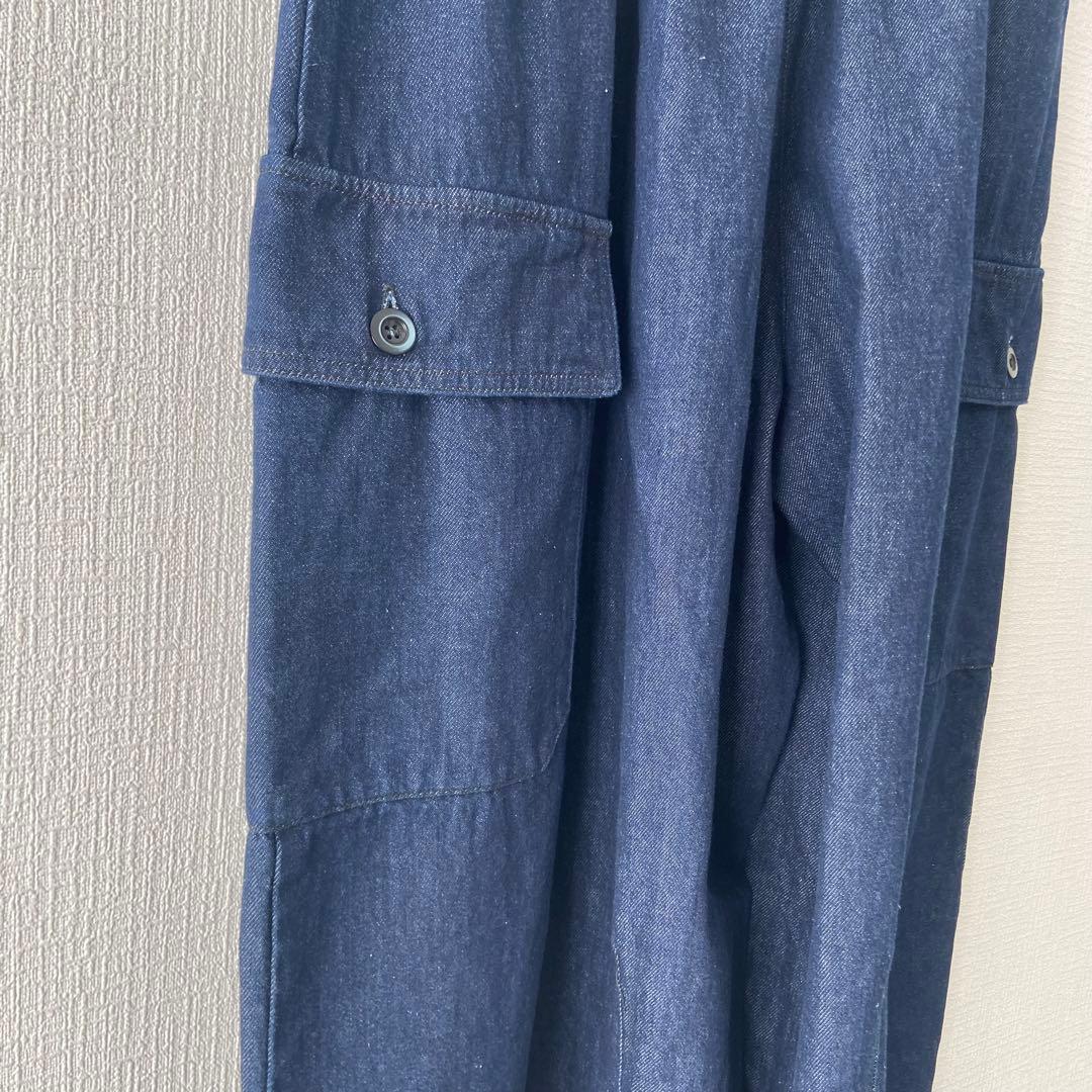 nestRobe コットンデニムバレルパンツ ワイドデニム