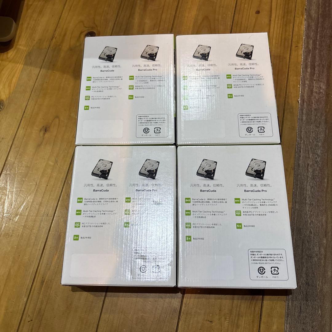 Seagate Barracuda Pro 3.5インチ HDD 4個セット
