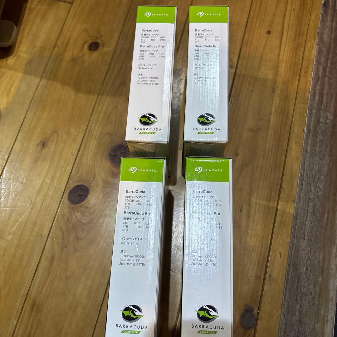 Seagate Barracuda Pro 3.5インチ HDD 4個セット
