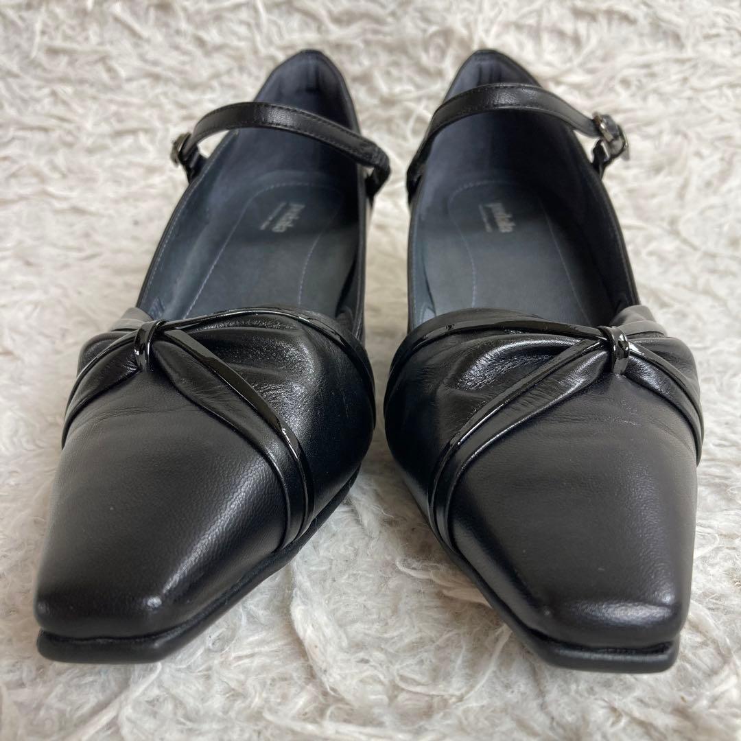 未使用品 pedala ペダラ ストラップ パンプス 23.0 EE 本革